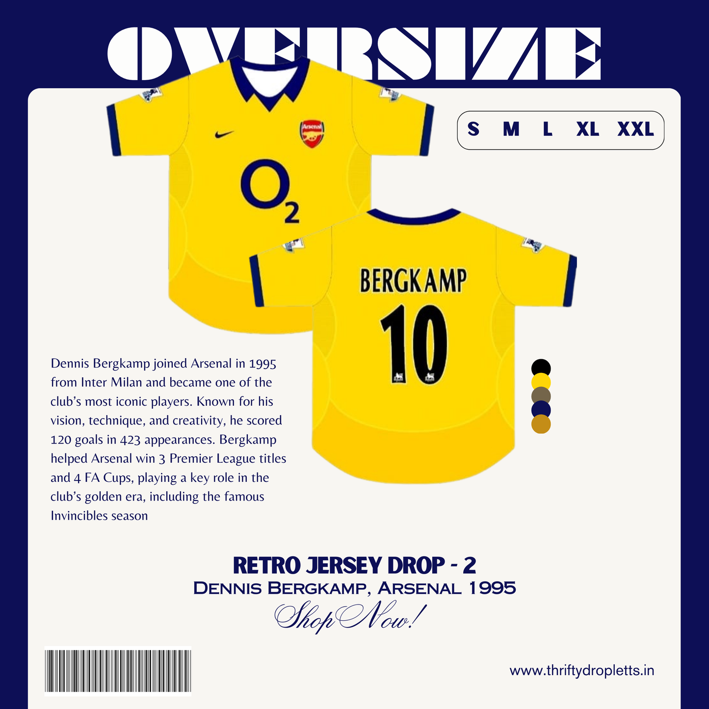 DENNIS BERGKAMP, ARSENAL 1995